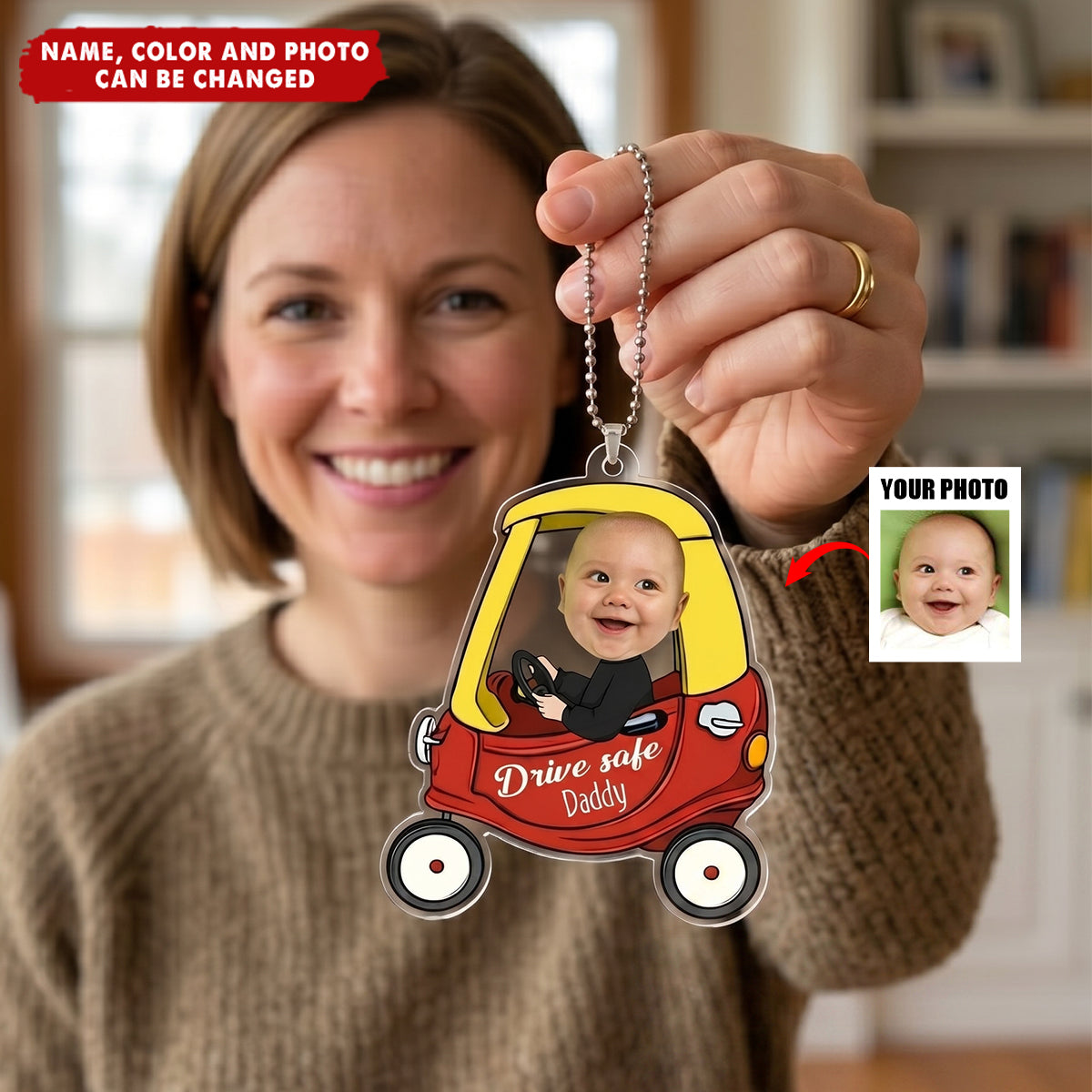 Drive Safe - Personalized Car Photo Ornament