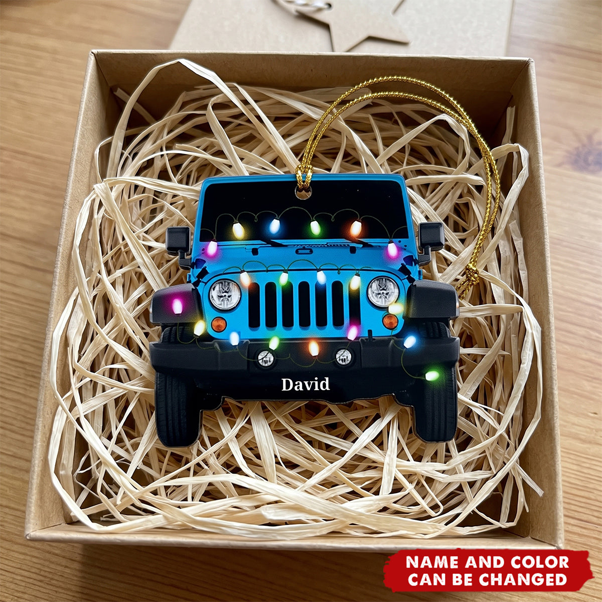 Personalized Car Acrylic Christmas Ornament