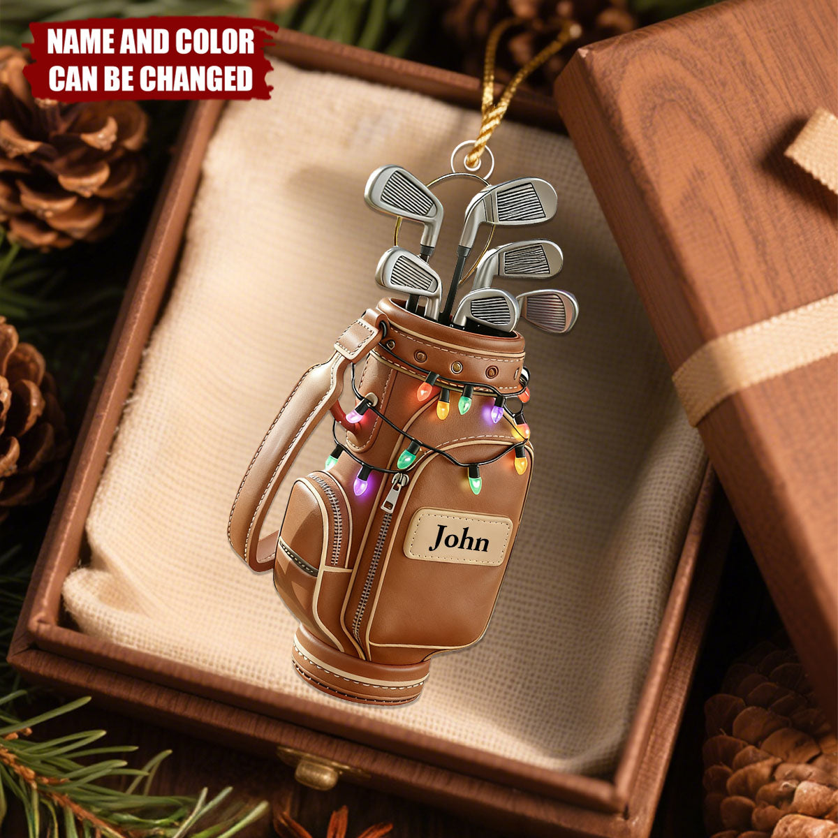 Golf Christmas - Personalized Christmas Acrylic Ornament