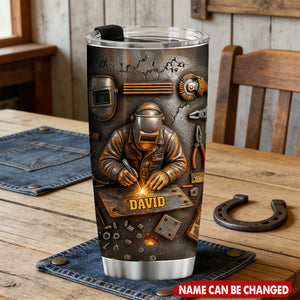 Gift For Welders Showcasing Craftsmanship and Tools - Personalized Tumbler
