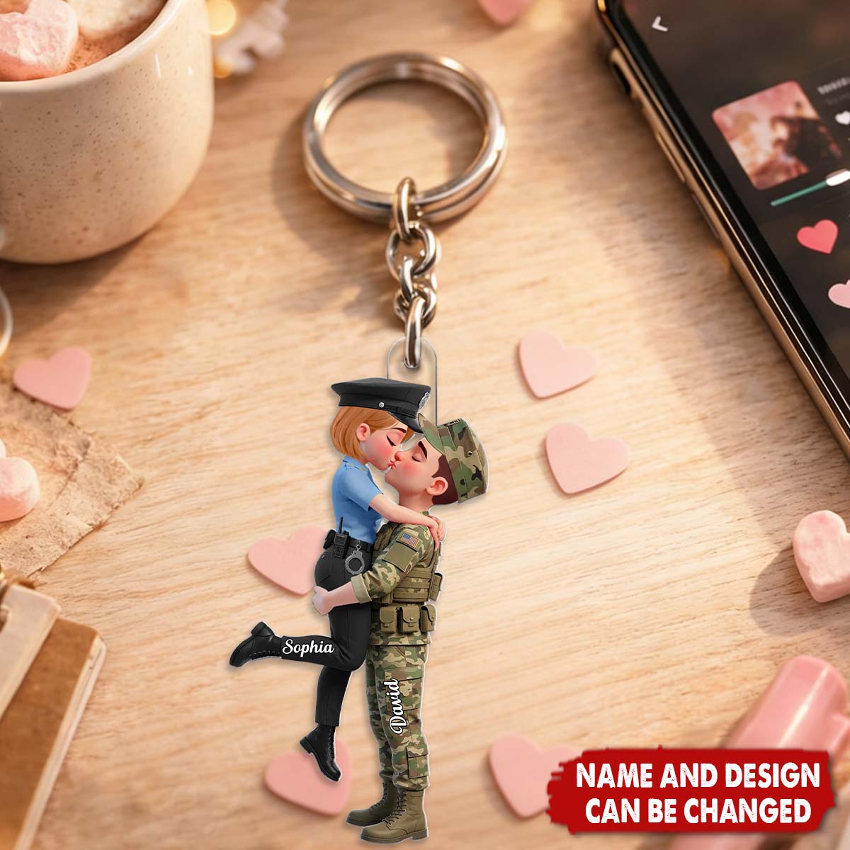 Hero Couple Forever Love - Personalized Keychain, Gift for Couple