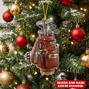 Merry Christmas - Personalized Golf Ornament