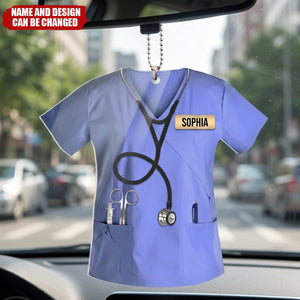 Personalized Nurse Scrubs - Gift for nurse Acrylic  Ornament