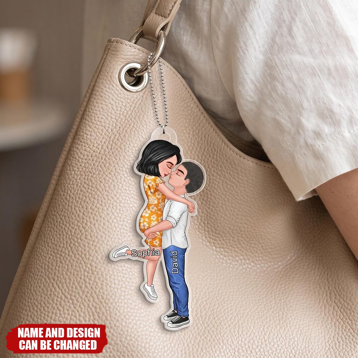 Personalized Car Ornament, Couple Portrait, Firefighter, Nurse, Police Officer, Teacher, Gifts by Occupation