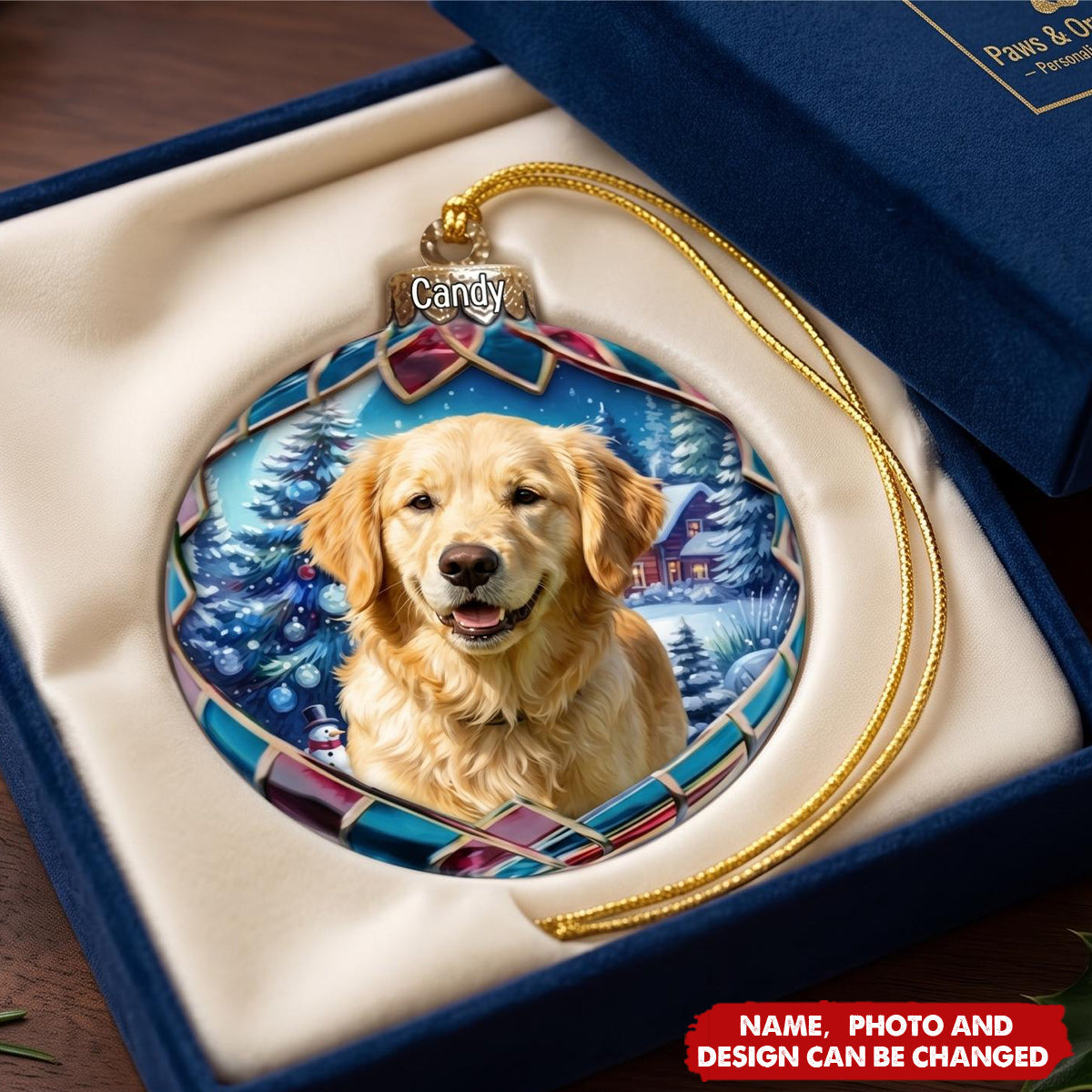 Custom Photo Pets Make Our Lives Whole - Dog & Cat Personalized Ornament