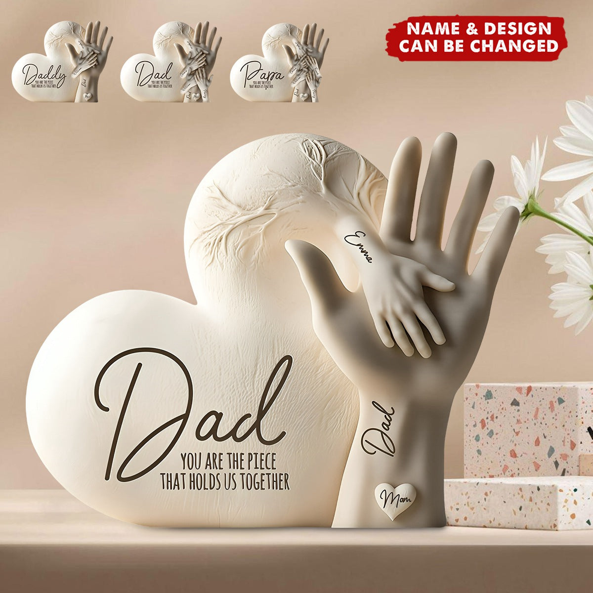 Dad You Are The Piece That Holds Us Together - Personalized Acrylic Plaque
