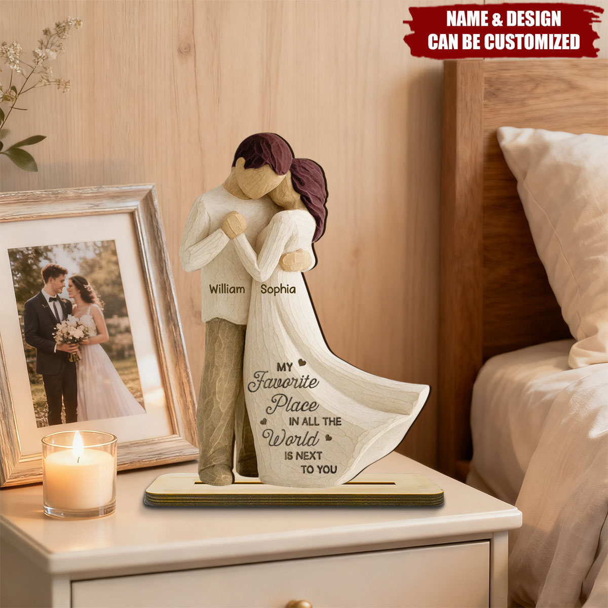 You & Me We Got This - Couple Personalized 2-Layered Wooden Plaque, Gift For Him, Gift For Her