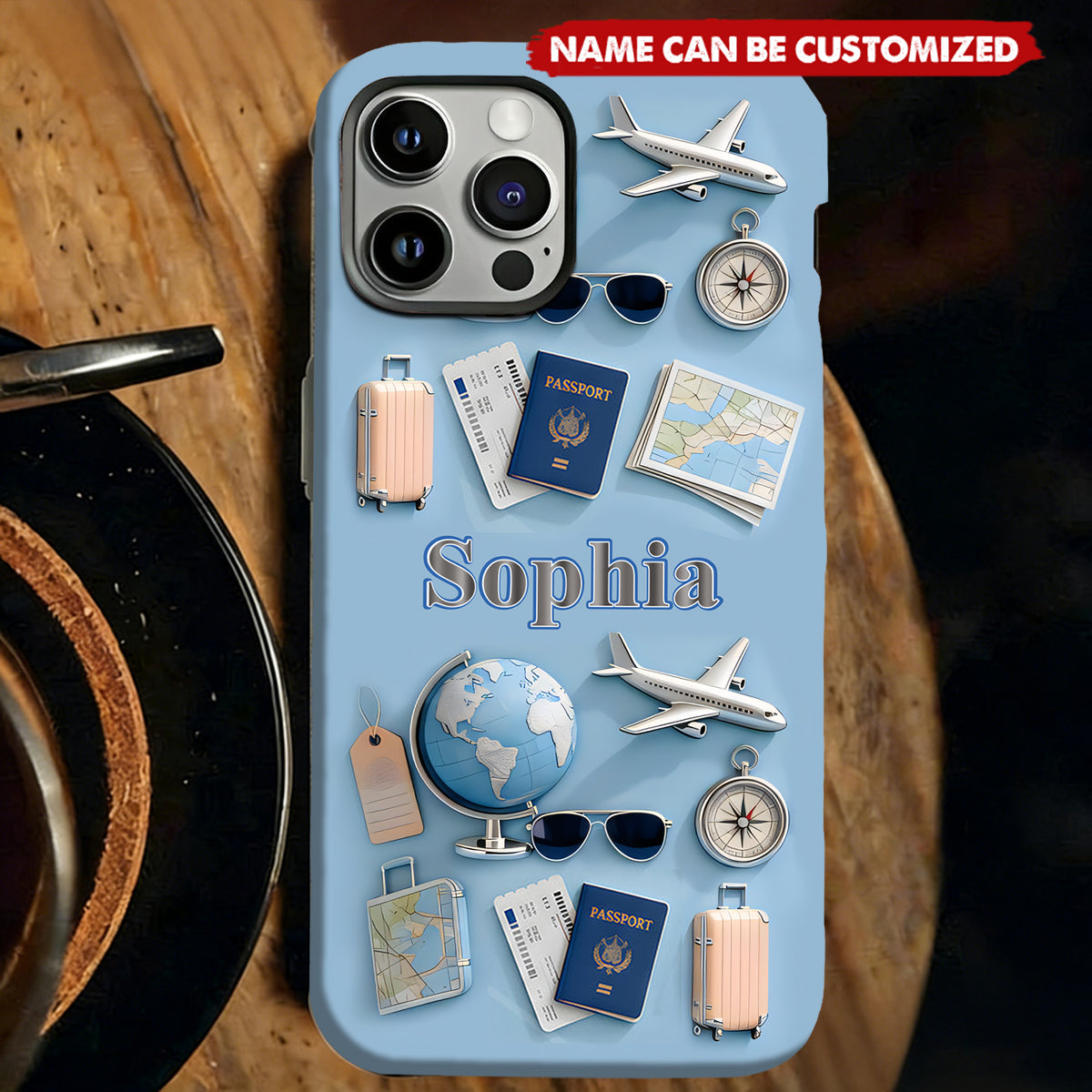 Just A Girl Who Loves Travelings - Personalized Travelling Full Print Phone Case