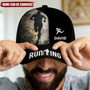 Personalized Marathon Running Lover Sport Classic Cap
