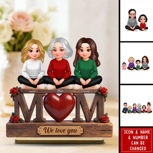 Mom We Love You Mother's Day Gift For Her, Wife, Mom - Personalized Wooden Plaque