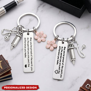Personalized Nurse keychain, Nurses' Day gift, Doctor Keychain, Graduation Gift for Medical Students, Nursing Gift