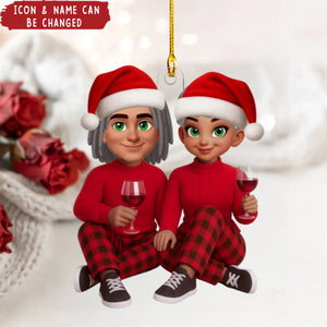 I'm Yours No Returns or Refunds - Personalized Christmas Acrylic Ornament - Gift for Couple