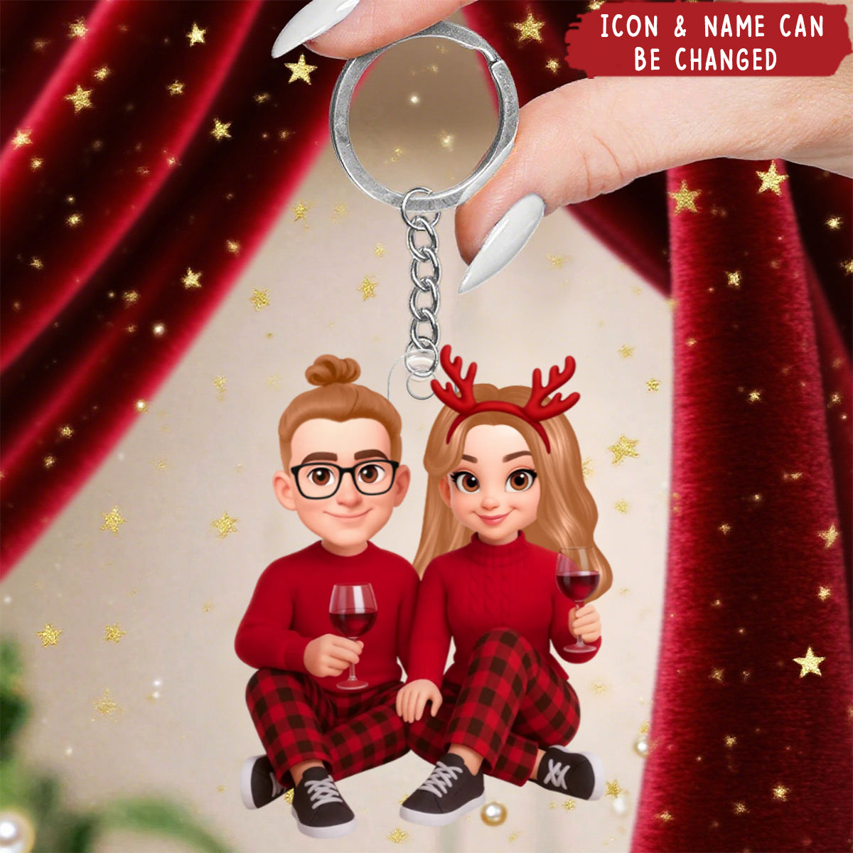 I'm Yours No Returns or Refunds - Personalized Acrylic Keychain - Christmas Gift for Couple