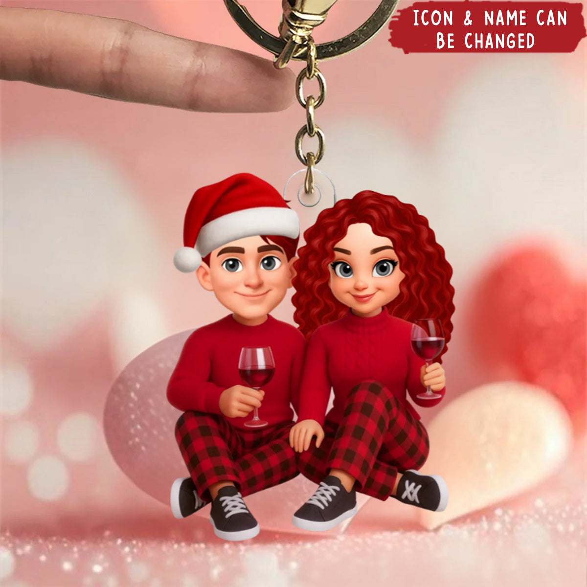 I'm Yours No Returns or Refunds - Personalized Acrylic Keychain - Christmas Gift for Couple