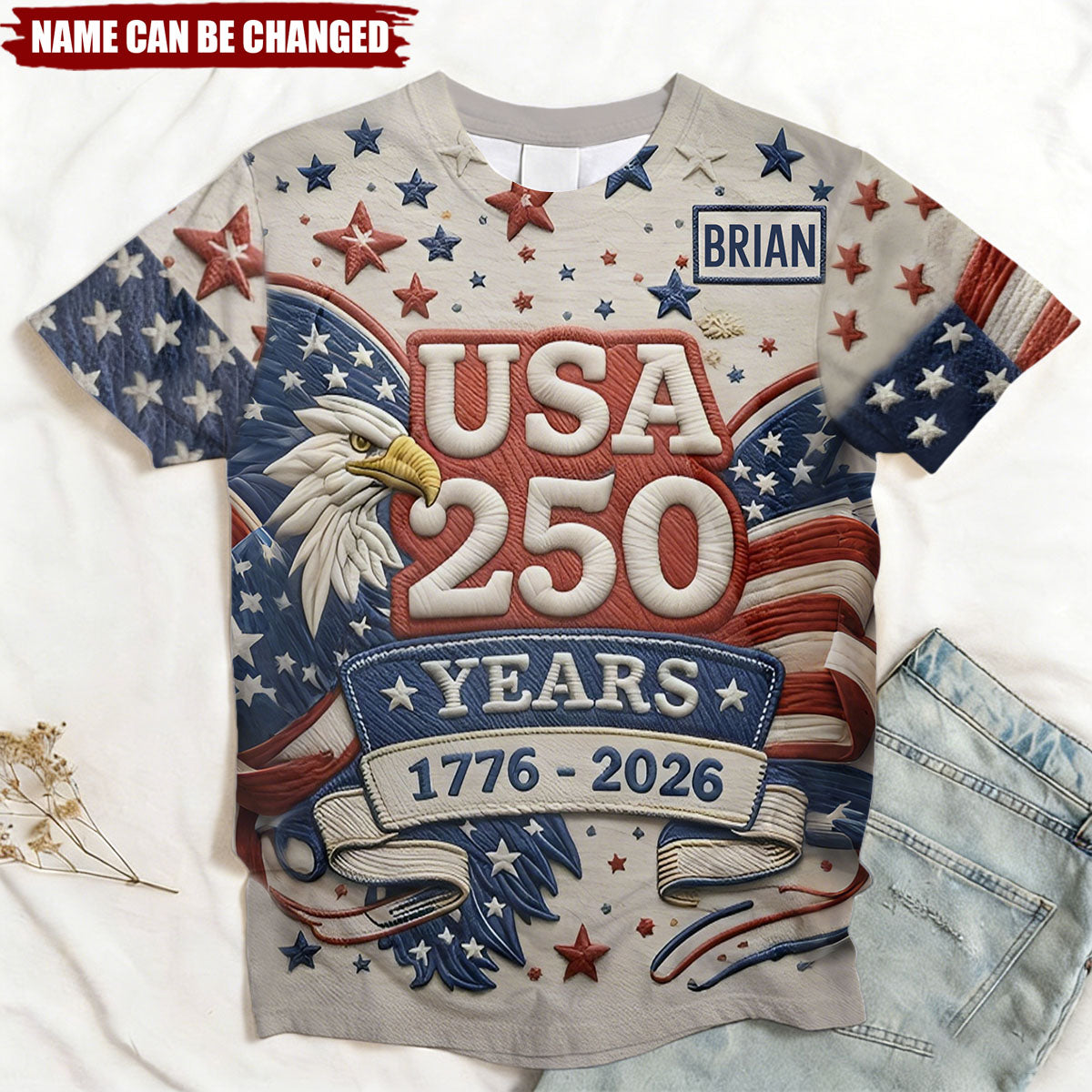 US 250th Anniversary - Personalized Pontoon All Over Shirt
