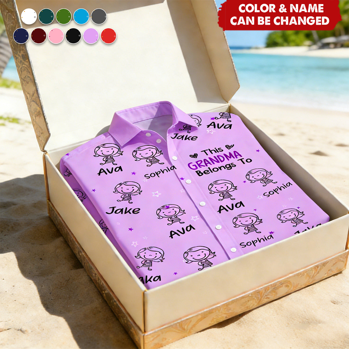 This Mommy Belongs To Doodle - Personalized Hawaiian Shirt