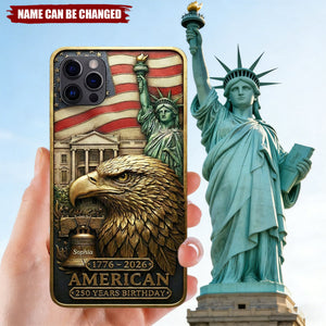 America 250th Anniversary Phone Case - Personalized Gifts