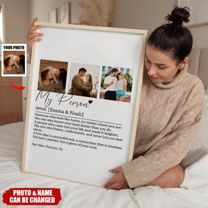 My Person Personalised Photo Poster - Anniversary Valentine Gift
