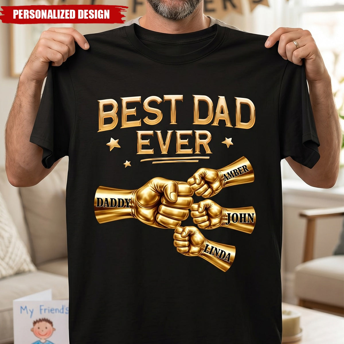 Best Dad Ever Personalized Shirt - Personalized Gift For Dad, Father's Day