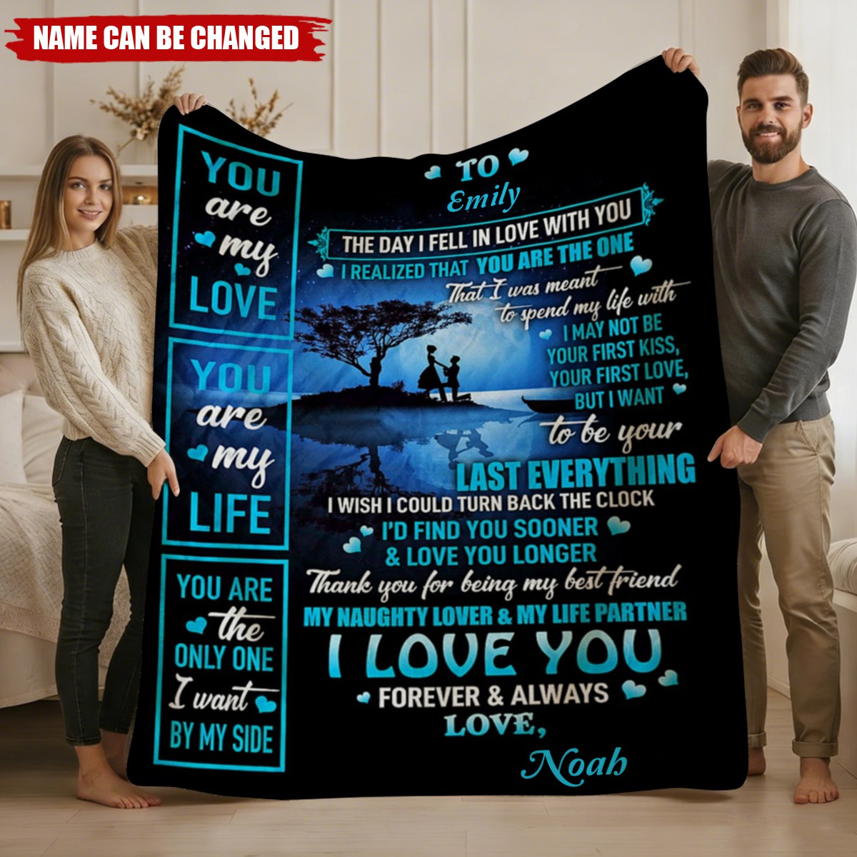 Special gift for Wife - Fiancee - Girlfriend Fleece Blanket