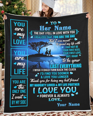 Special gift for Wife - Fiancee - Girlfriend Fleece Blanket
