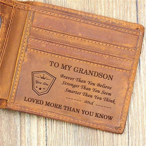 To My GrandSon - Loved More Than You Know - Bifold Wallet