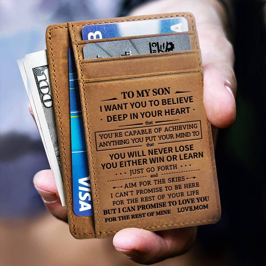 Mom To Son - You Will Never Lose - Card Wallet