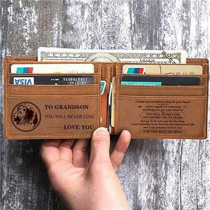 To Grandson - You Will Never Lose - Bifold Wallet