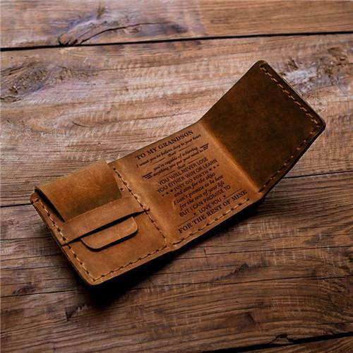 To My GrandSon -You Will Never Lose - Tri-fold wallet