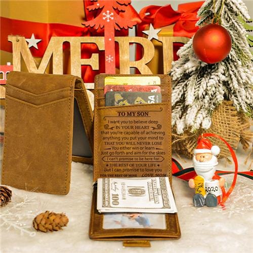 Mom To Son - Never Lose - Money Clip Wallet