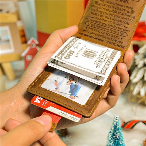 Mom To Son - Never Lose - Money Clip Wallet
