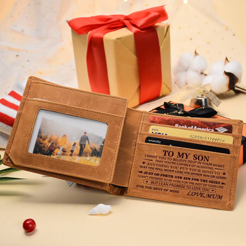 Mum To Son - Never Lose - Top-grain Leather