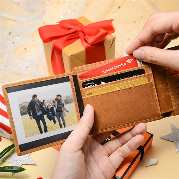 To My Bonus Dad - Heart Makes Us Family - Bifold Wallet