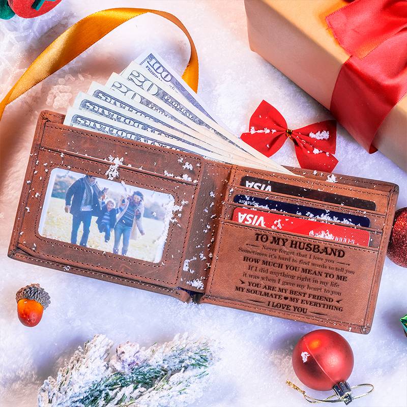 To My Husband - You Are My Everything - Top-grain Leather Wallet