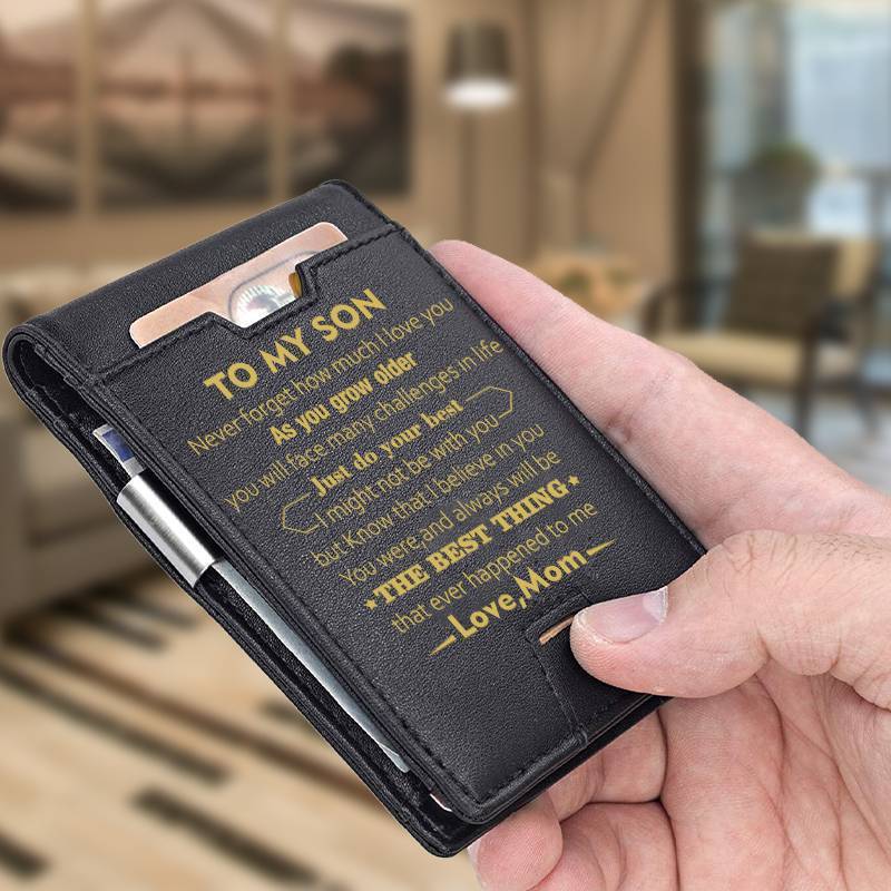 Mom To Son - Just Do Your Best - Wallet with Money Clip