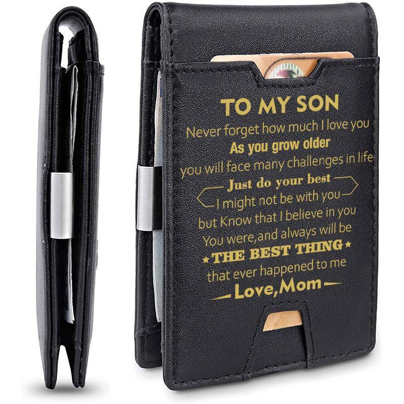 Mom To Son - Just Do Your Best - Wallet with Money Clip